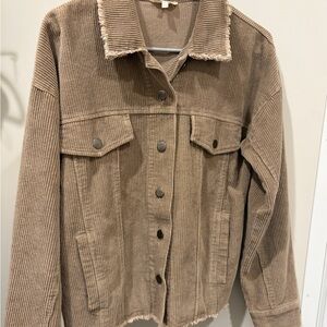 Inspire Women's Brown Corduroy Jacket